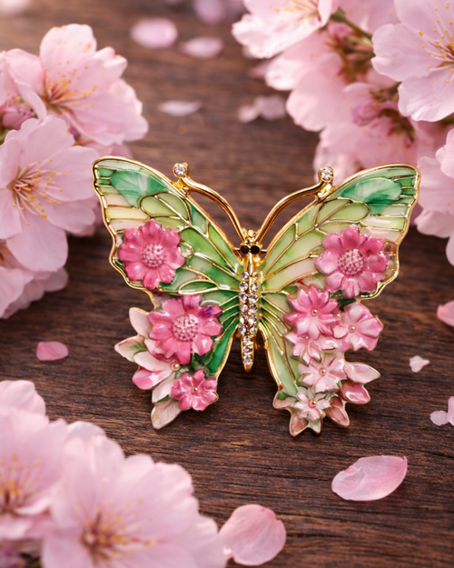 Hugs & Gifts | Sonsuz Bahçe Mine Kelebek Broş 🦋🌸