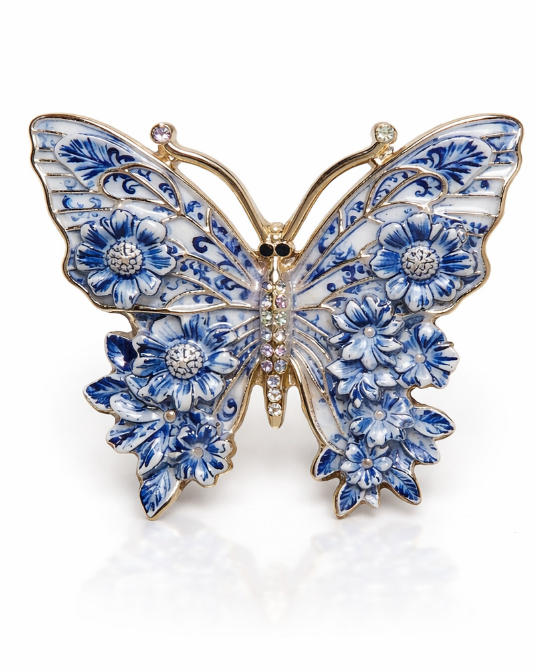 Hugs & Gifts | Çini Bahçe Kelebek Broş 🦋💙