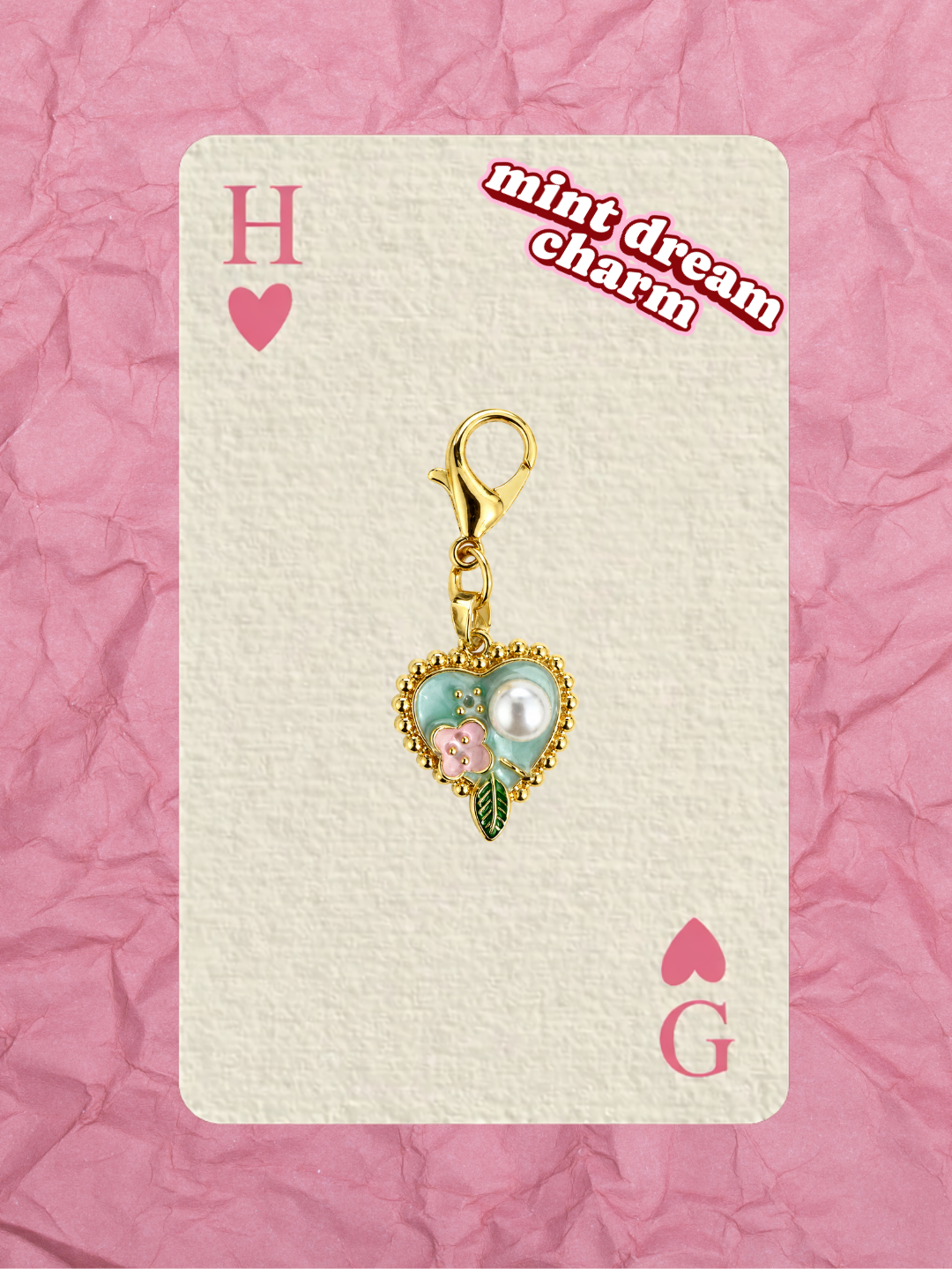 Hugs & Gifts – Coquette Charm | Mint Aşkı Kalp Charm 💚💫