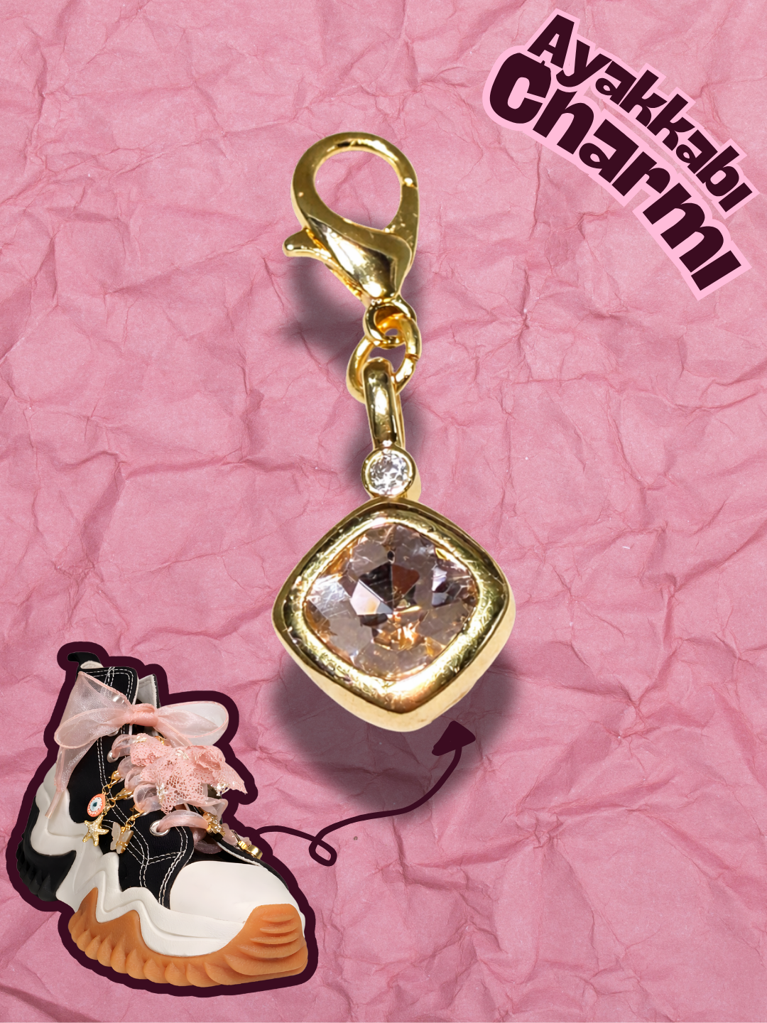Hugs & Gifts – Glam Charm | Blush Crystal 💎✨