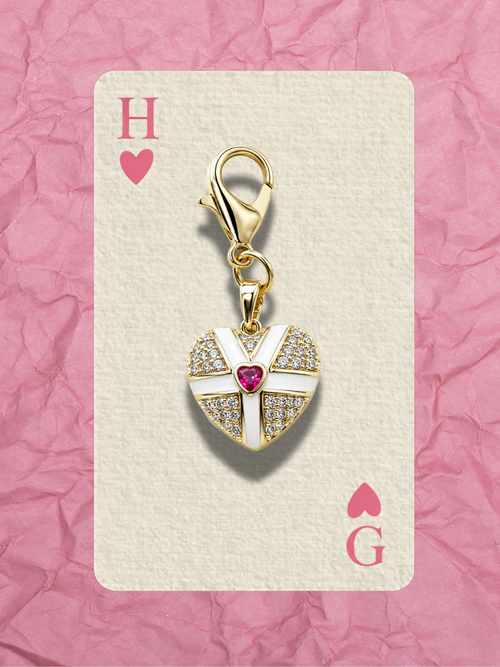 Hugs & Gifts – Glam Charm | Love Ribbon Kalp Charm 💗✨