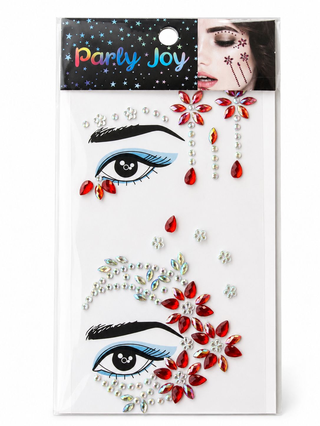 Hugs & Gifts – Kristal Yüz Taşı Sticker