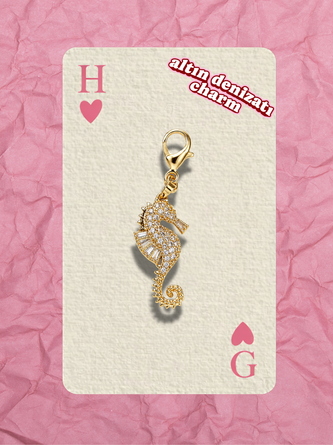 Hugs & Gifts | Altın Denizatı Charm ✨🌊