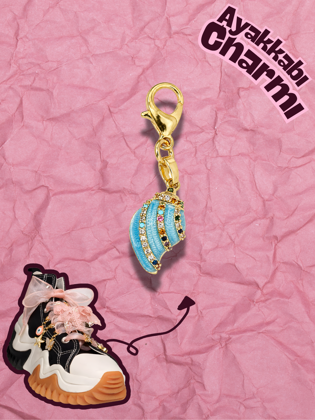 Hugs & Gifts – Astro Charm | Ocean Jewel Shell Charm 💙✨🐚