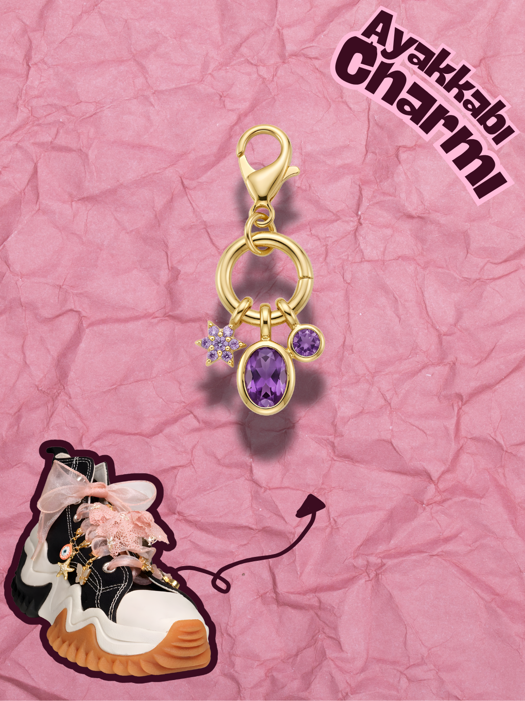Hugs & Gifts – Coquette Charm | Mor Yıldız Işıltı Seti ✨💜