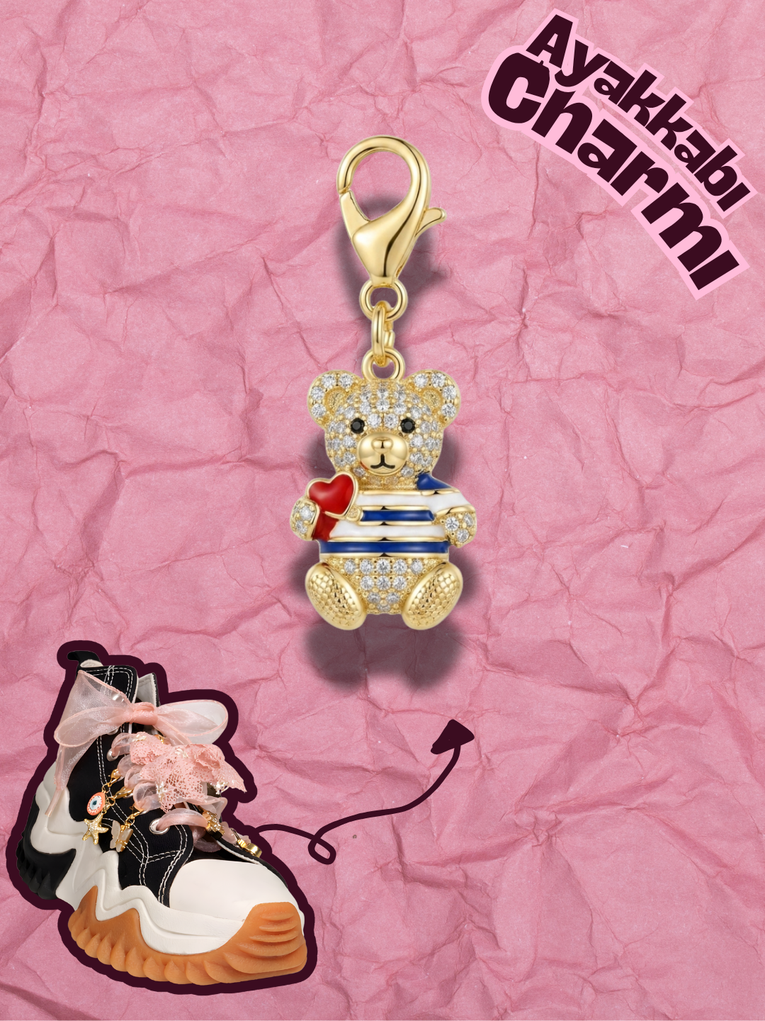 Hugs & Gifts – Coquette Charm | Kalpli Teddy Işıltısı ❤️✨🧸