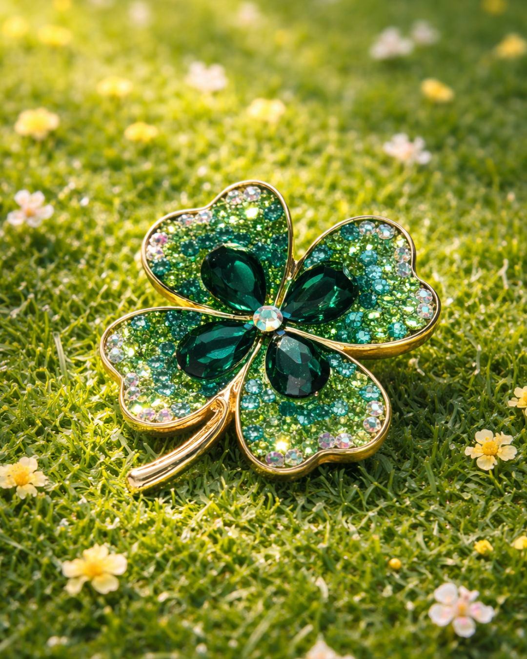 Hugs & Gifts | Zümrüt Şans Yonca Broş 🍀💚✨