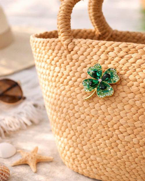 Hugs & Gifts | Zümrüt Şans Yonca Broş 🍀💚✨