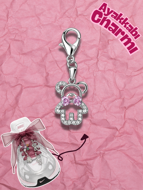 Hugs & Gifts – Coquette Charm | Pink Teddy Bow Charm 🎀🐻🩷