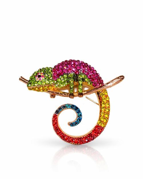 Hugs & Gifts | Spectrum Bukalemun Broş 🦎🌈