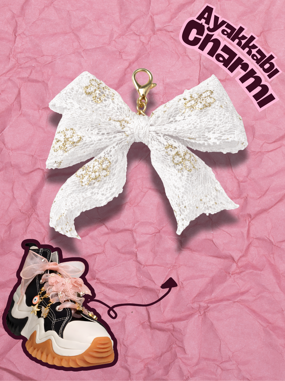Hugs & Gifts – Coquette Charm | Beyaz Dantel Fiyonk 🎀💫