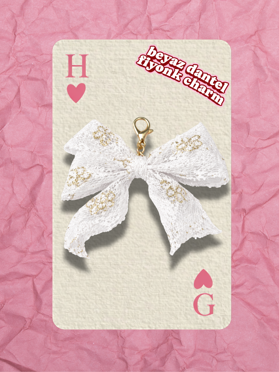 Hugs & Gifts – Coquette Charm | Beyaz Dantel Fiyonk 🎀💫