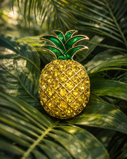 Hugs & Gifts | Tropik Işıltı Ananas Broş 🍍✨