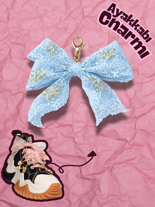 Hugs & Gifts – Coquette Charm | Mavi Dantel Fiyonk 🎀💫