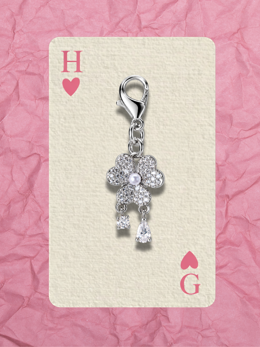 Hugs & Gifts – Glam Charm | Crystal Bloom Charm 🌸💎✨