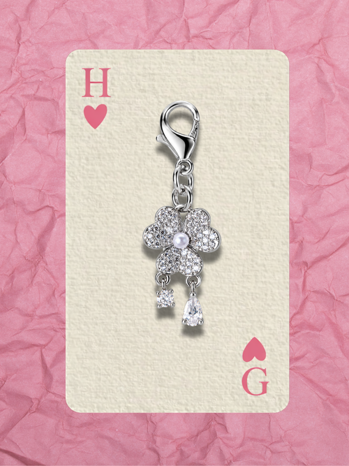 Hugs & Gifts – Glam Charm | Crystal Bloom Charm 🌸💎✨