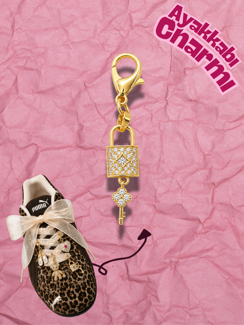 Hugs & Gifts – Glam Charm | Işıltılı Kilit Anahtar Charm 🔐 ✨