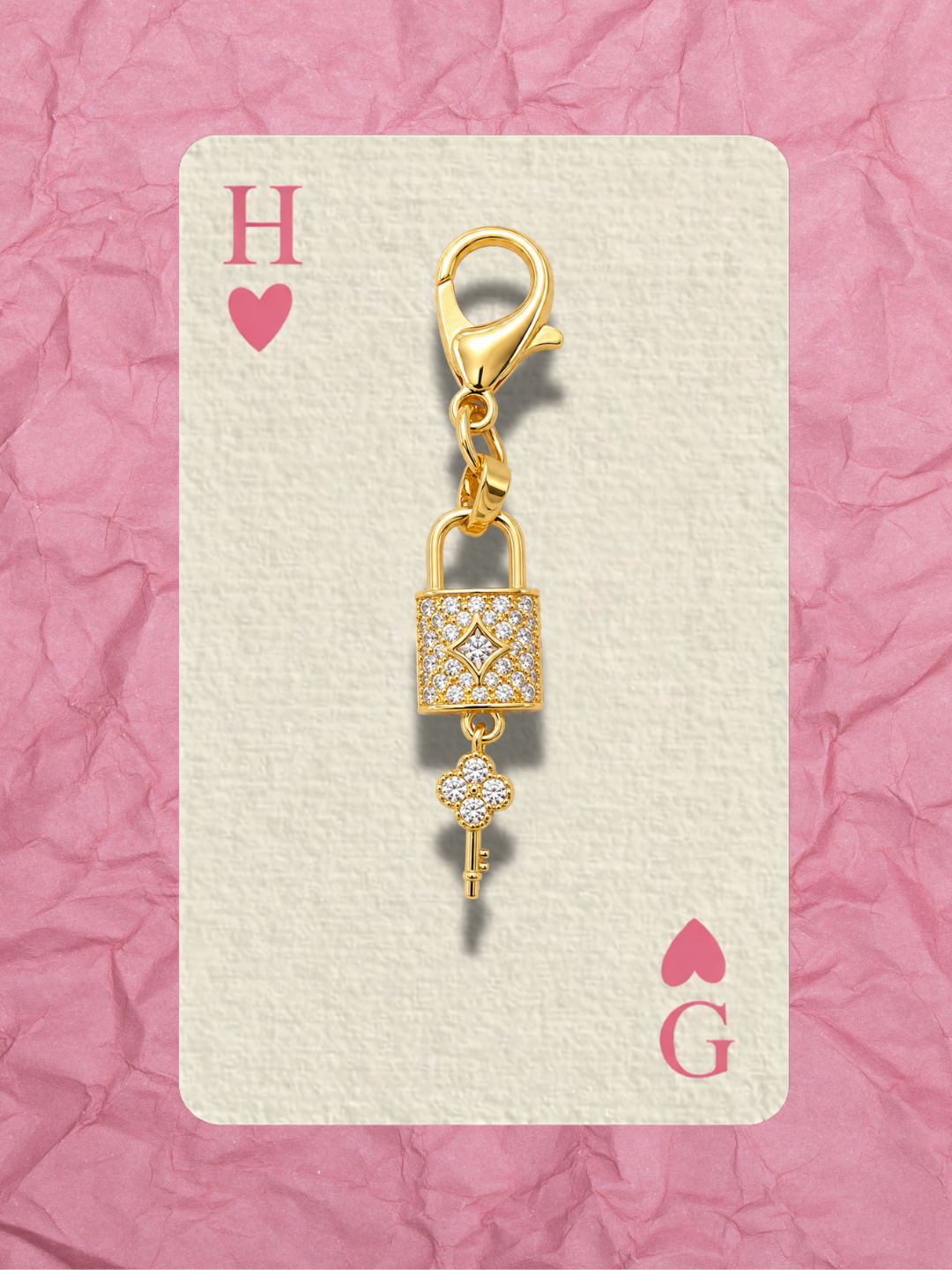 Hugs & Gifts – Glam Charm | Işıltılı Kilit Anahtar Charm 🔐 ✨