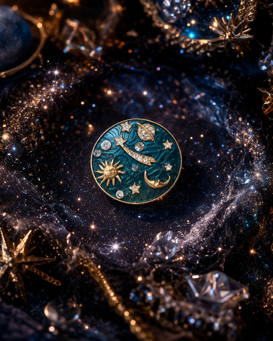 Hugs & Gifts | Kozmos Işıltı Broş 🌌✨
