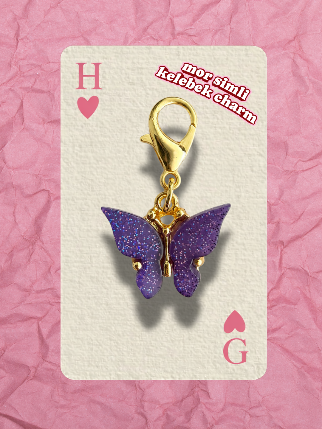 Hugs & Gifts – Coquette Charm | Mor Simli Kelebek Charm 💜✩