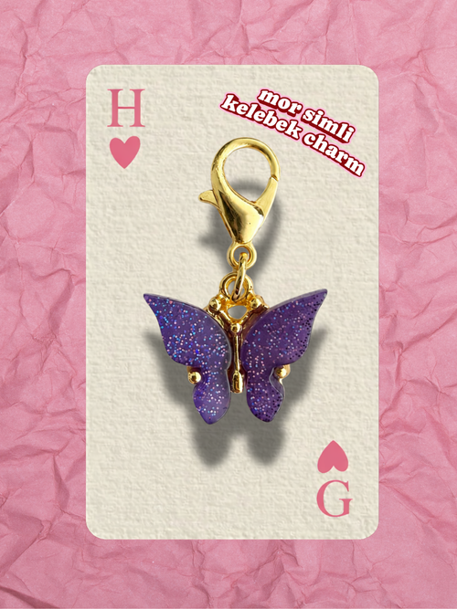 Hugs & Gifts – Coquette Charm | Mor Simli Kelebek Charm 💜✩