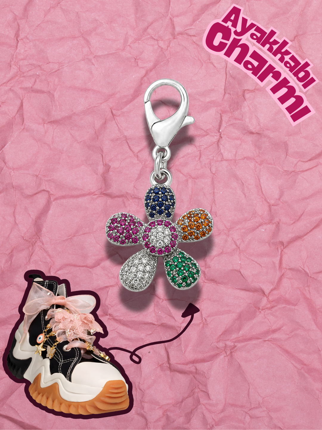 Hugs & Gifts – Coquette Charm | Renkli Papatya Charm 🌈🌼