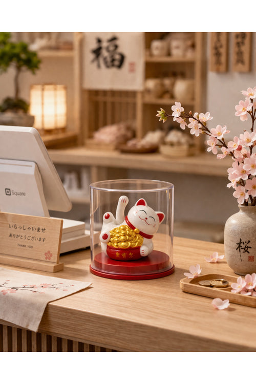 Şans Kedisi – Solar Işıltı | Işıkla Çalışan Lucky Cat