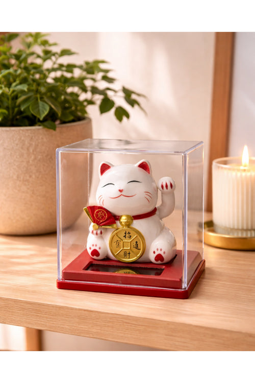 Şans Kedisi – Güneş Enerjisi | Işıkla Çalışan Lucky Cat