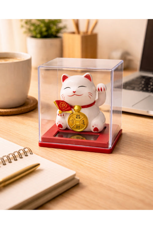 Şans Kedisi – Güneş Enerjisi | Işıkla Çalışan Lucky Cat
