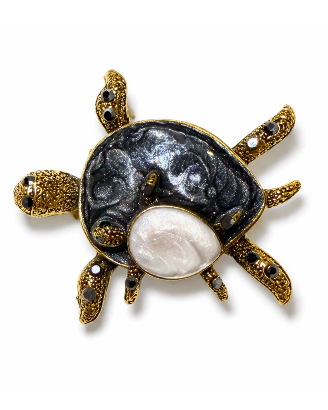 Hugs & Gifts | Ay Işığı Kaplumbağa Broş 🐢✨
