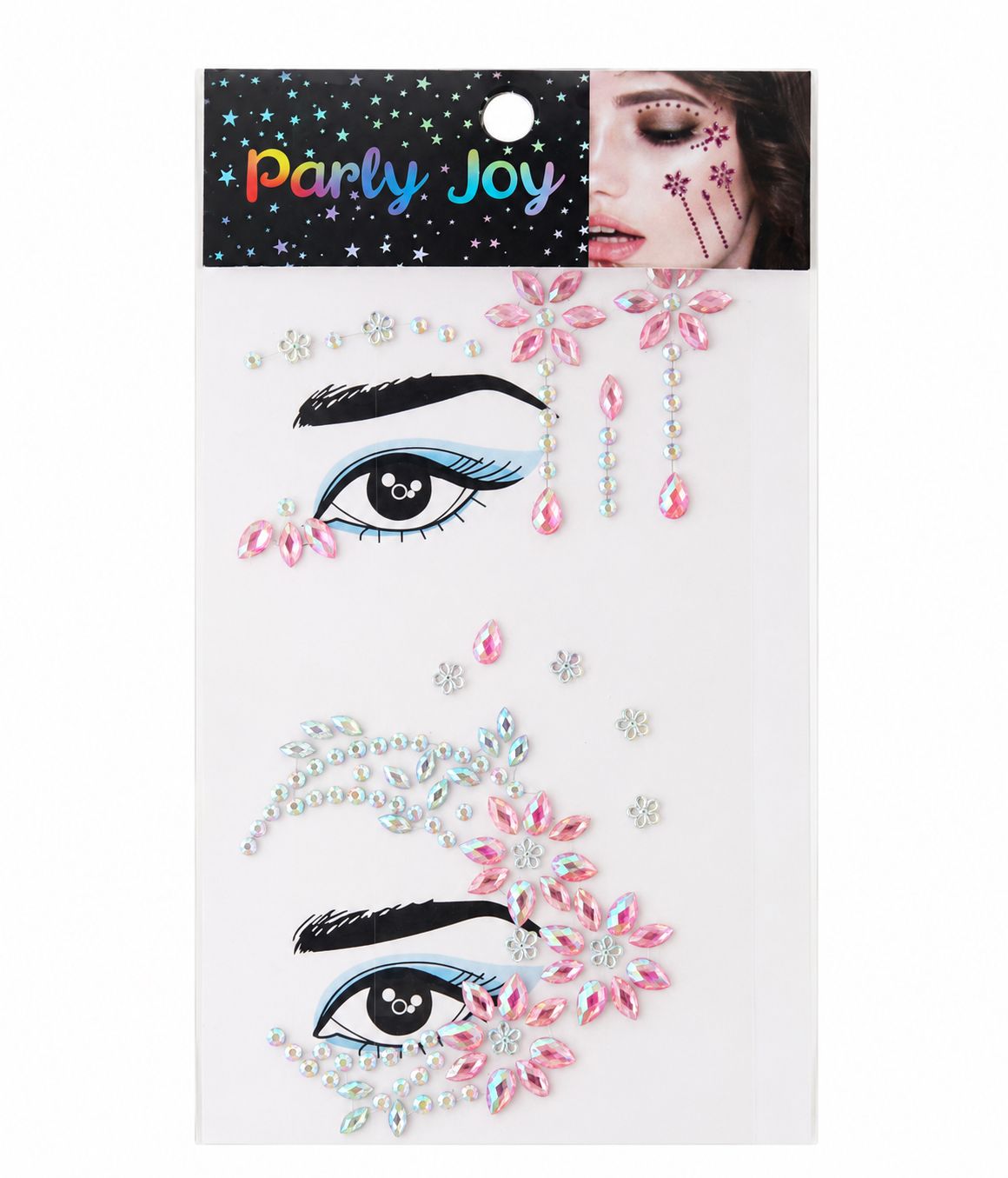 Hugs & Gifts – Kristal Yüz Taşı Sticker