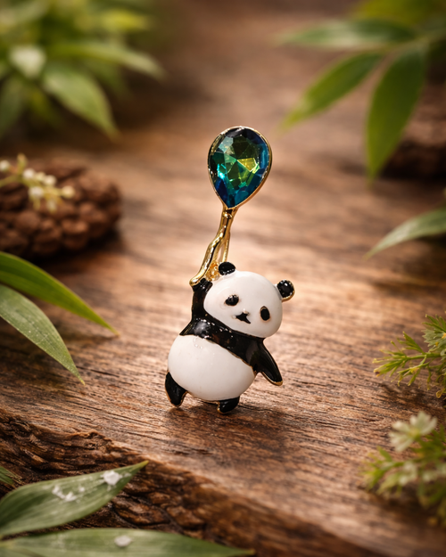 Hugs & Gifts | Balonlu Panda Broş 🐼🎈✨