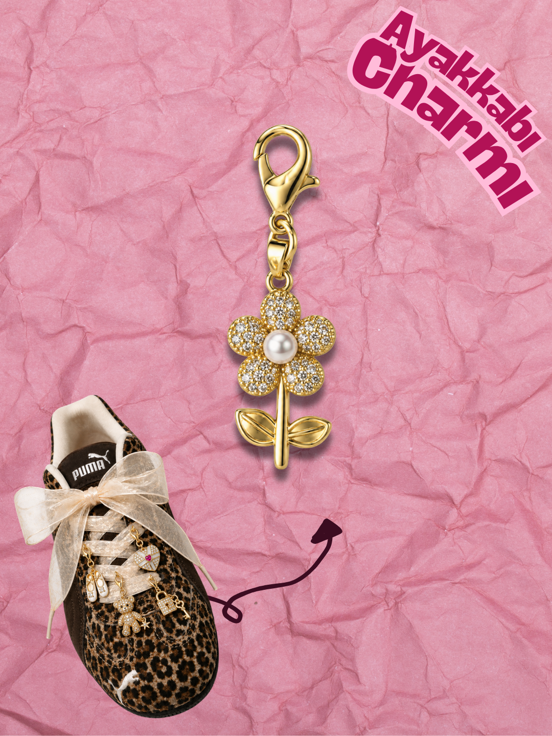 Hugs & Gifts – Coquette Charm | Daisy Pearl Charm 🌼🤍✨