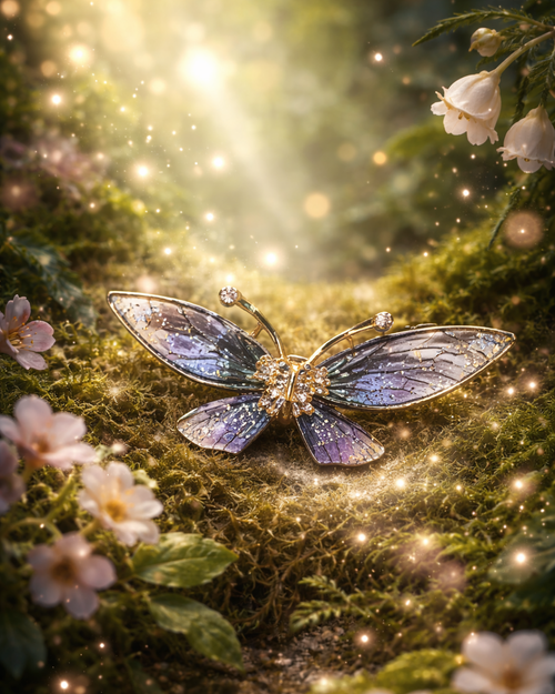 Hugs & Gifts | Masal Kanat Kelebek Broş 🦋✨