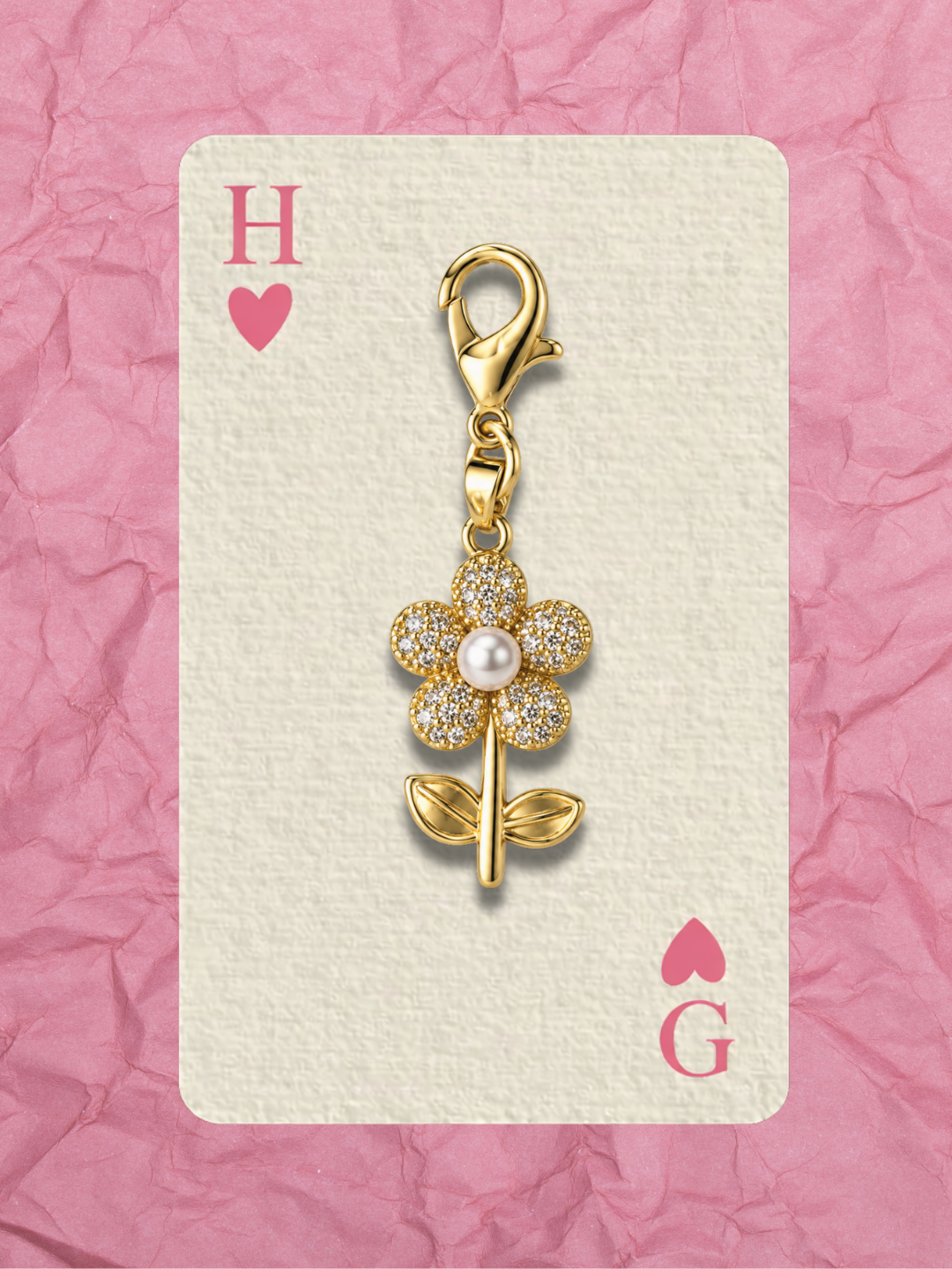 Hugs & Gifts – Coquette Charm | Daisy Pearl Charm 🌼🤍✨