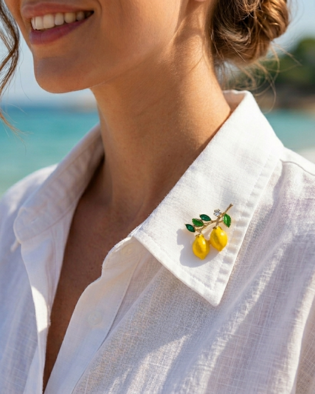 Hugs & Gifts | Limon Bahçesi Broş 🍋✨