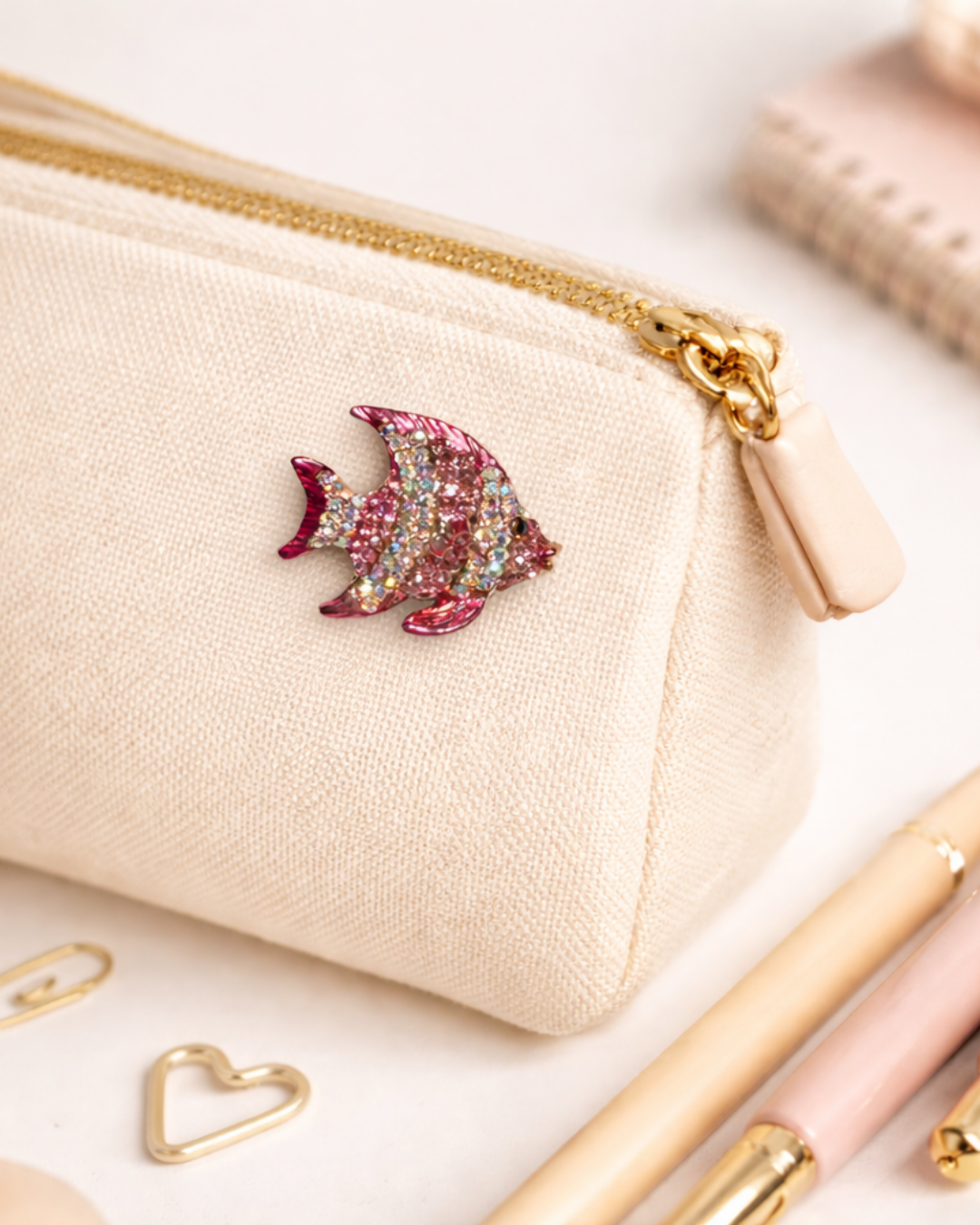 Hugs & Gifts | Pembe Balık Broş 🐟✨