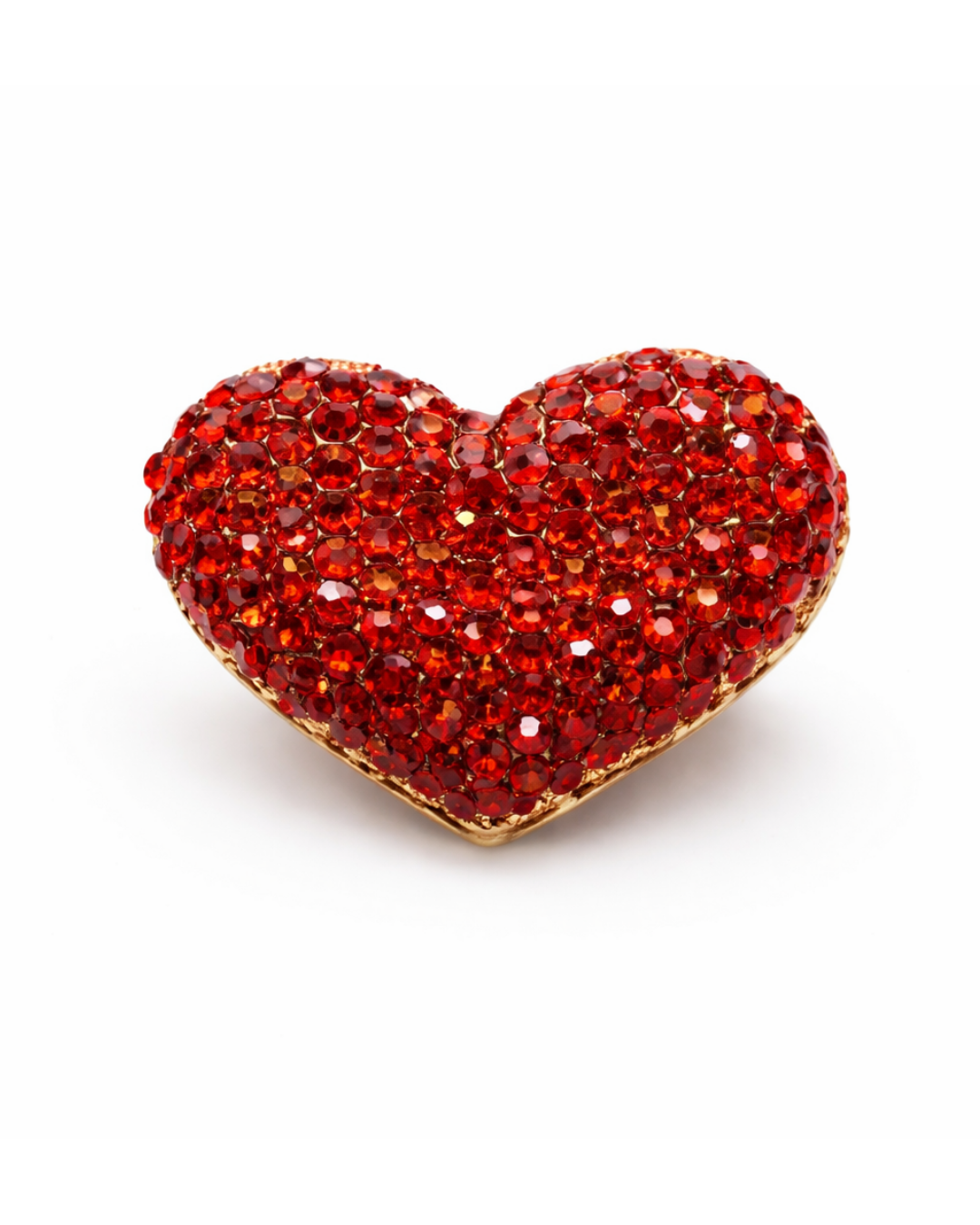 Hugs & Gifts – Parlak Kalp Broş ❤️✨