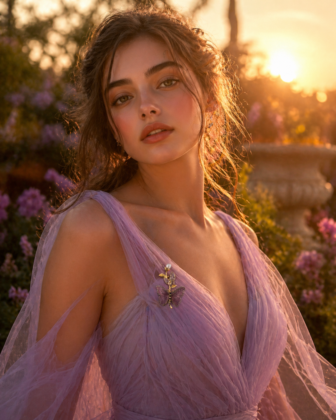 Hugs & Gifts – Pembe Bahçe Kelebek Broş 🌸