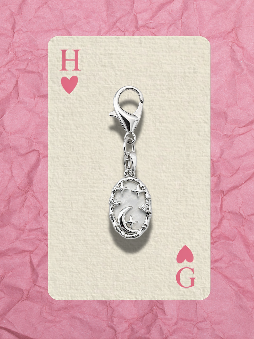 Hugs & Gifts – Coquette Charm | Ay Işığı Madalyon Charm ✨