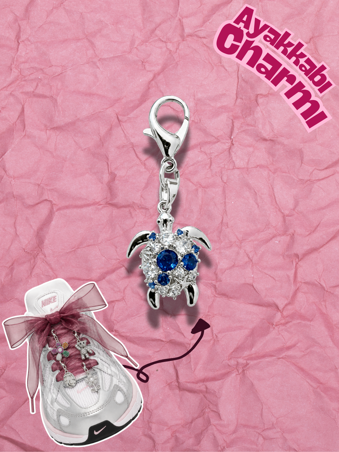 Hugs & Gifts – Astro Charm | Safir Deniz Kaplumbağası Charm 💙✨