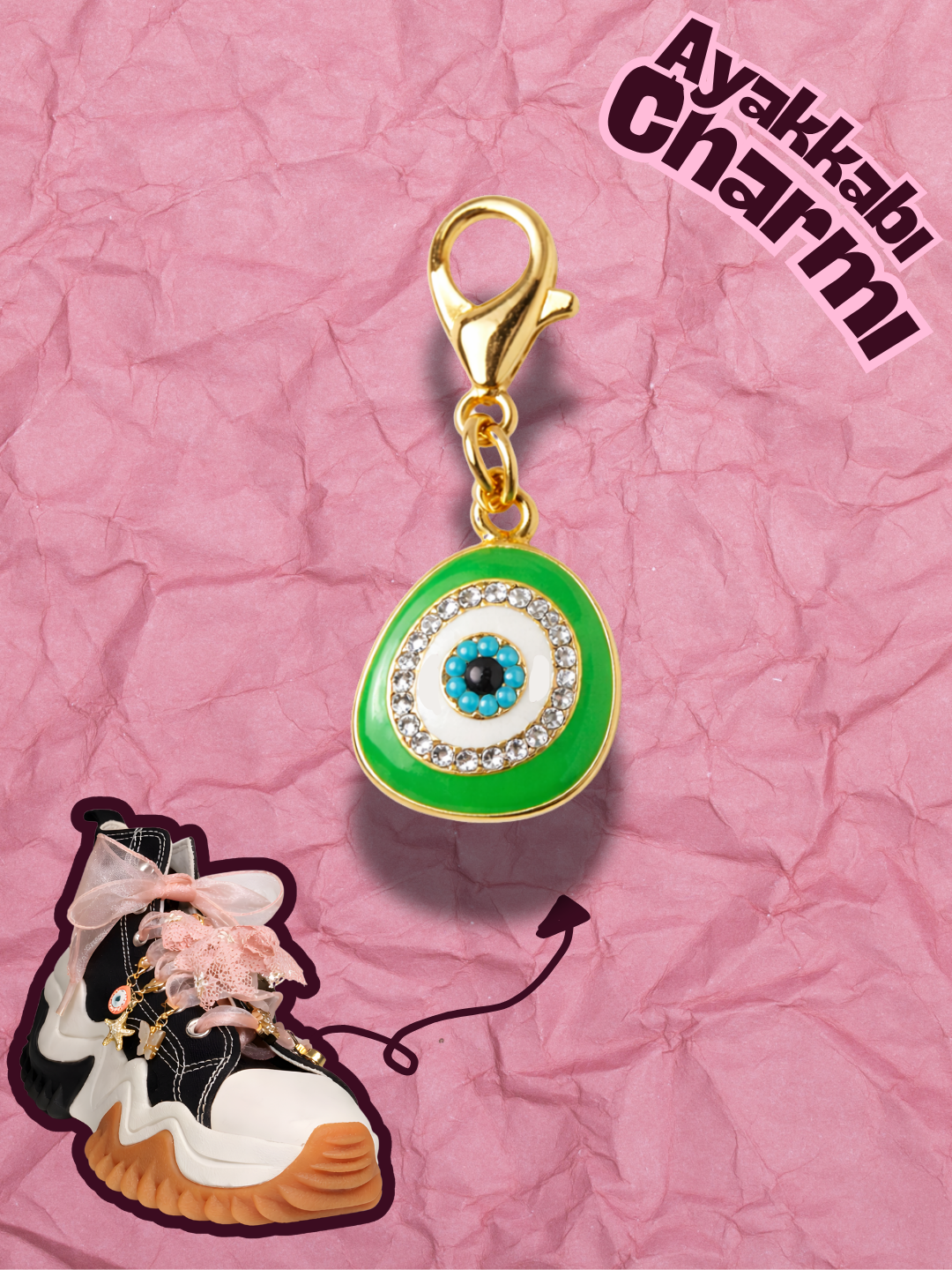 Hugs & Gifts – Nazar Charm | Yeşil Nazar Işıltısı  🧿💚
