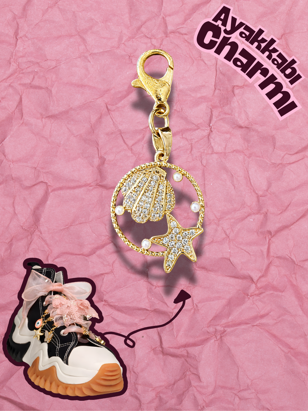 Hugs & Gifts – Astro Charm | Okyanus Hazinesi Charm 🐚⭐✨