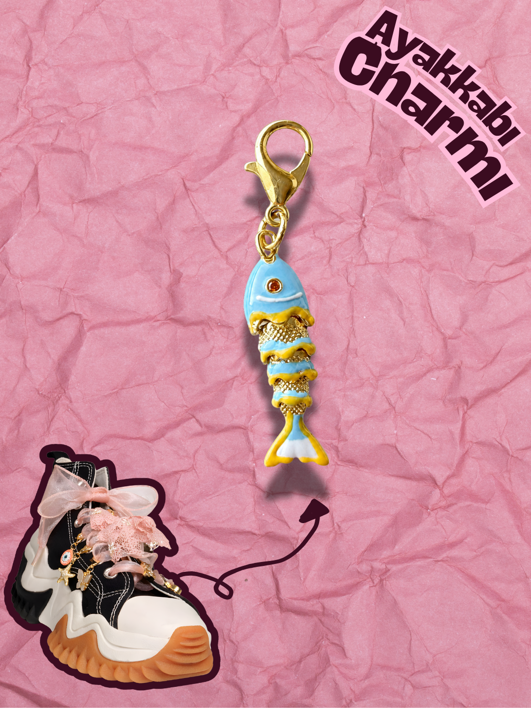 Hugs & Gifts – Astro Charm | Bebek Mavi Balık Charm 🐟✨