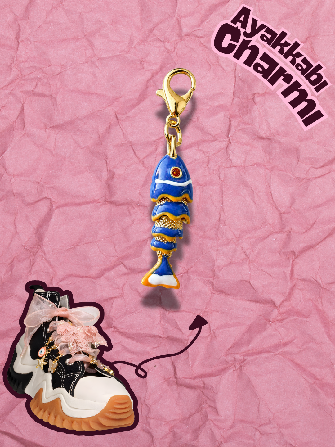 Hugs & Gifts – Astro Charm | Gece Mavisi Balık Charm 🐟✨