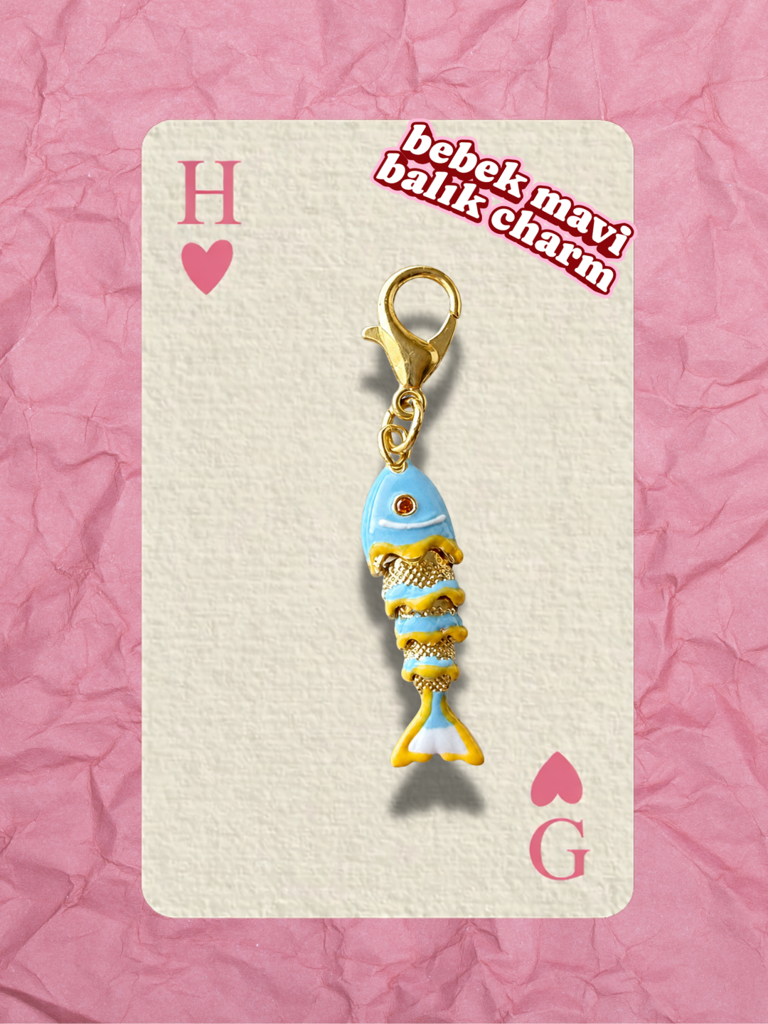 Hugs & Gifts – Astro Charm | Bebek Mavi Balık Charm 🐟✨