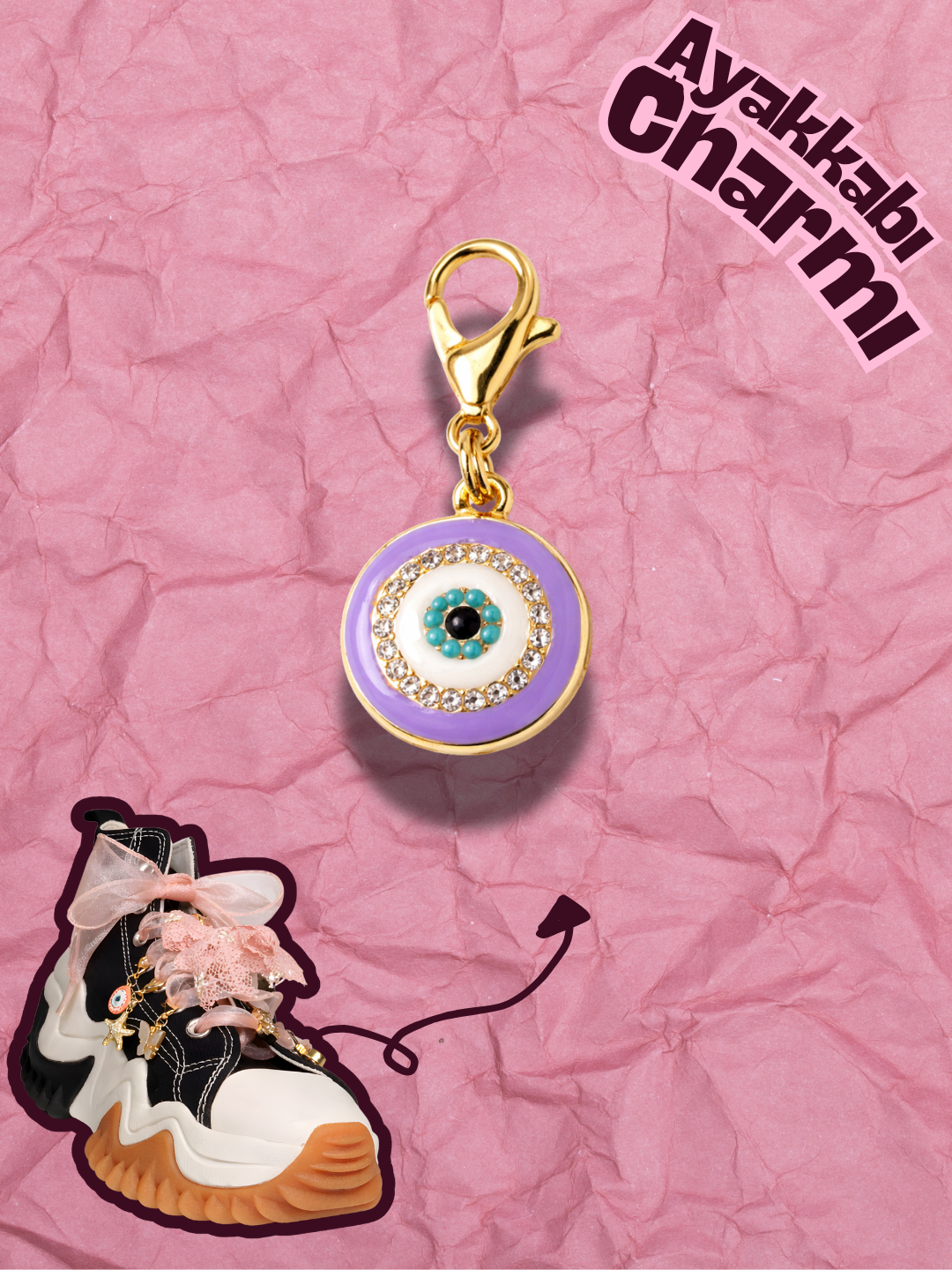 Hugs & Gifts – Nazar Charm | Lila Nazar Işıltısı 🧿💜