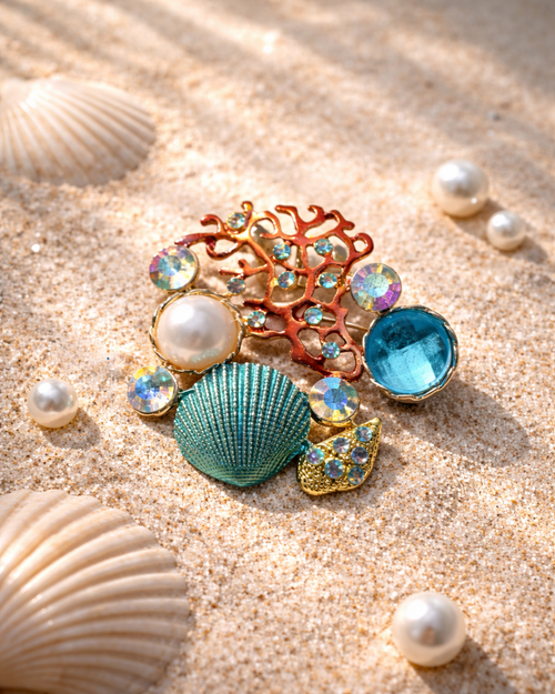 Hugs & Gifts | Deniz Teması Broş 🌊🐚