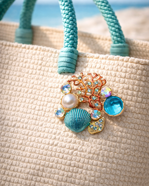 Hugs & Gifts | Deniz Teması Broş 🌊🐚