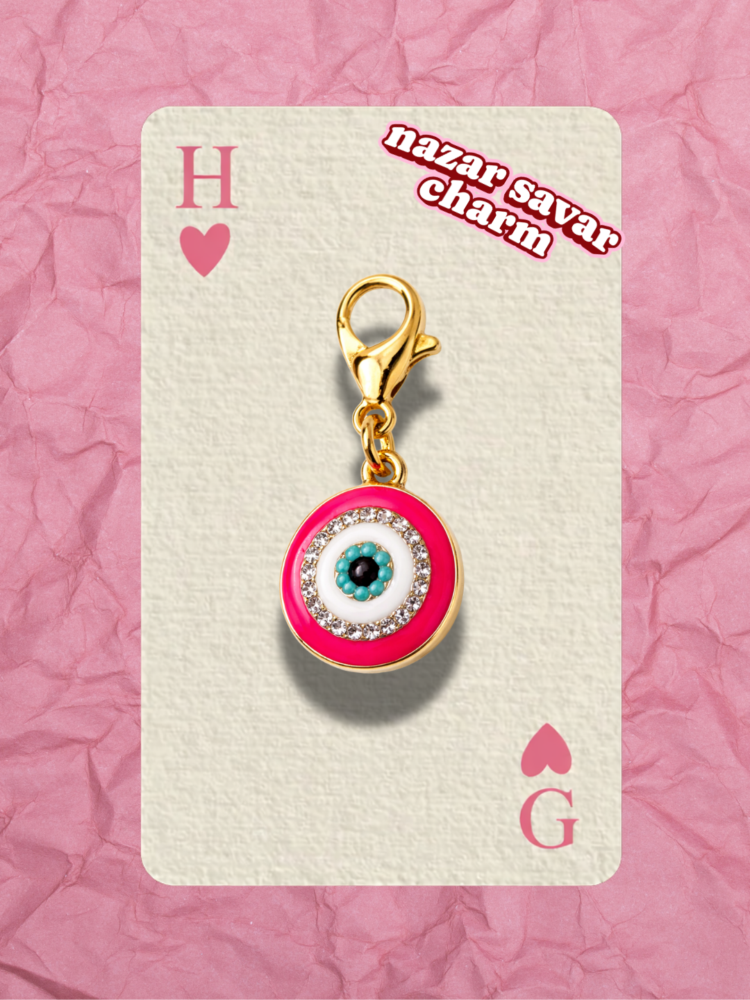 Hugs & Gifts – Nazar Charm | Pembe Neon Nazar Işıltısı 🧿💗
